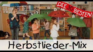 Herbstlieder KinderliederMix  Singen Tanzen und Bewegen [upl. by Enaitsirk]