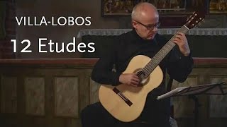 12 Etudes • VillaLobos • Andrzej Wilkus [upl. by Arutek464]