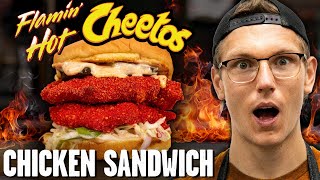 Flaminâ€™ Hot Cheetos Chicken Sandwich Recipe [upl. by Yecak]