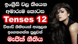 12 English Tenses Sinhala explanation  All English tenses in 07 minutes Spoken English in Sinhala [upl. by Sewoll650]