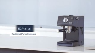 DeLonghi ECP3121 Traditional Pump Espresso Machine  Black [upl. by Ailen]