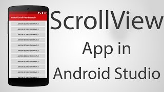 How to Use ScrollView in Android App  Android Studio 222 Tutorial [upl. by Tamara]