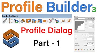 How to Use Profile Builder Plugin For SketchUp  Part 1  Profile Dialog [upl. by Gnidleif278]