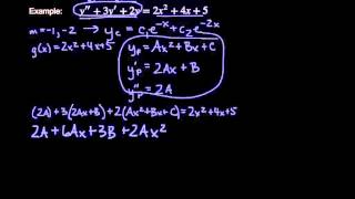 Method of Undetermined Coefficients  NonHomogeneous Differential Equations [upl. by Lonni534]