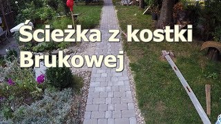 Ścieżka w ogrodzie cz2  układanie kostki brukowejHow to Lay a Brick Paver [upl. by Albric915]