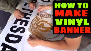 How to make vinyl banner [upl. by Atalya]