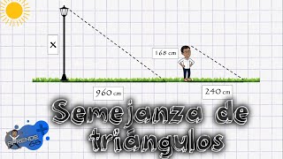 SEMEJANZA DE TRIÁNGULOS PROBLEMASEJERCICIOS [upl. by Irak]