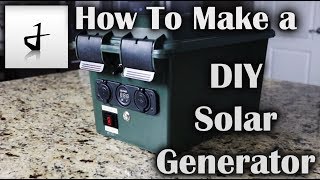 How to Make A DIY Portable Solar Generator [upl. by Mcgee]