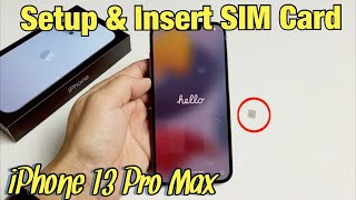 iPhone 13 Pro Max How to Setup amp Insert SIM Card [upl. by Ahsets589]