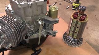 Generator Armature Removal  Rotor Removal with Hydraulic Pressure Water [upl. by Maxia]