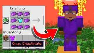 How to Make ENDER DRAGON Onyx Armor in Minecraft [upl. by Aluk]