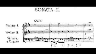 Corelli  Sonata da chiesa op 3 n 2 in Re maggiore score [upl. by Bonneau529]