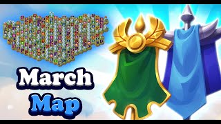 Hero Wars Mysterious Island March Map [upl. by Nekial]