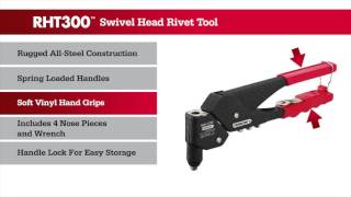 RHT300 Swivel Head Rivet Tool [upl. by Anitnelav]