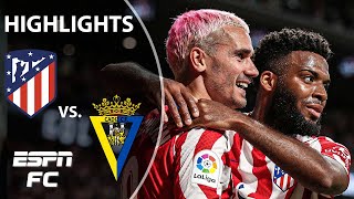 Atletico Madrid vs Cadiz  LaLiga Highlights  ESPN FC [upl. by Marutani]