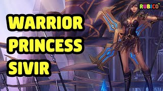 WARRIOR PRINCESS SIVIR SKIN SPOTLIGHT  LEAGUE OF LEGENDS [upl. by Gwenora269]