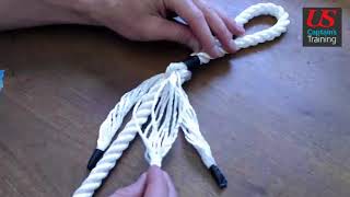 Eye Splice  AB Marlinespike Seamanship Practical Demonstration [upl. by Terraj163]