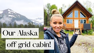 Were Moving to Alaska🌲 Complete Off Grid Cabin  Touring Our Forever Homestead with You [upl. by Wolenik649]