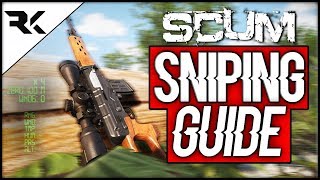 SCUM  How To Use The Sniper Scope Tips  Tricks [upl. by Pasho479]