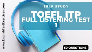 Full Toefl ITPPBT Listening Test [upl. by Violet]