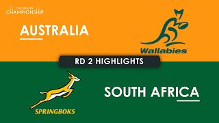 HIGHLIGHTS  AUSTRALIA v SOUTH AFRICA  The Rugby Championship 2024 [upl. by Ehling322]