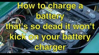 Recharging a completely dead battery [upl. by Tybalt522]