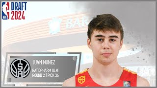 2024 NBA DRAFT Juan Nunez  San Antonio Spurs [upl. by Timi225]