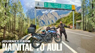 Safar from Nainital to Auli Uttarakhand 🏍️ [upl. by Alphonsa]