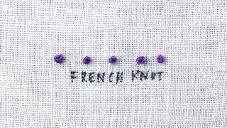 How to do a French Knot [upl. by Gan]