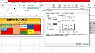 Como Hacer Horario de Clases en Excel [upl. by Notsyrb]