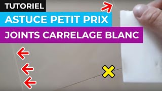 ASTUCE Comment NETTOYER les JOINTS de carrelage blanc [upl. by Artemas]