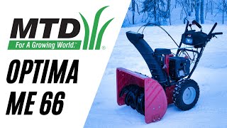 MTD Optima ME 66 Snøfreser  Kraftig Maskin Med 277cc Motor og 8HK NO [upl. by Cantu640]