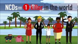 Noncommunicable diseases explained in one minute [upl. by Ydennek]