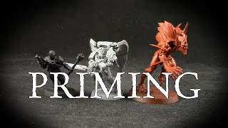 Miniature Painting Tip How to Prime Miniatures [upl. by Bale]