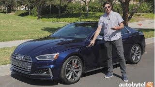 2018 Audi S5 Coupe Test Drive Video Review [upl. by Hakon519]