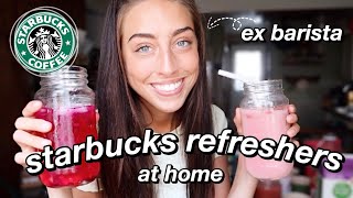 How To Make Starbucks Refreshers at home revisited by an exbarista [upl. by Hplar]