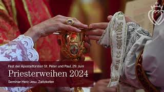 Priesterweihen 2024  Seminar HerzJesu Zaitzkofen [upl. by Eniretac574]