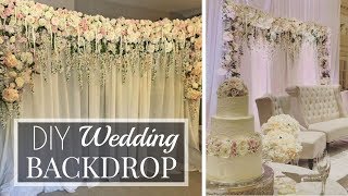 Making My Brothers Wedding Backdrop  DIY  Tutorial [upl. by Libove]