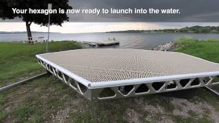 CanadaDocks™ Hexagon Floating Dock Kit [upl. by Aigroeg]