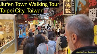 Jiufen Town Walking Tour Taipei City Taiwan [upl. by Anilag]