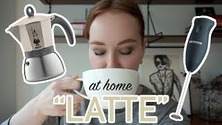 HOW TO MAKE A quotLATTEquot AT HOME moka pot  frother [upl. by Ycnan]