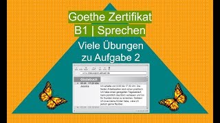 Goethe Zertifikat B1 Schreiben  Aufgabe 2 [upl. by Hazelton]