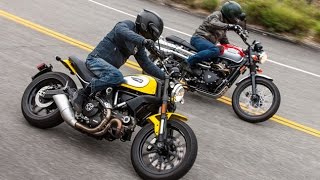 Scrambler Slam Ducati vs Triumph [upl. by Annaynek]