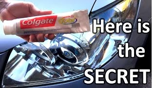 How to restore headlights with toothpaste [upl. by Hembree]