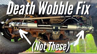 How to Fix Death Wobble Violent Steering Shake [upl. by Concoff]