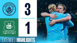 Extended Highlights  Man City 31 Plymouth  OReilly brace amp De Bruyne goal into FA Cup Quarters [upl. by Sualohcin255]