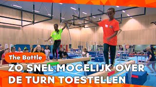 SUPERSNELLE TURN ESTAFETTE 🤸🏿‍♂️  BATTLE TURNEN  ZAPPSPORT [upl. by Aliuqa]