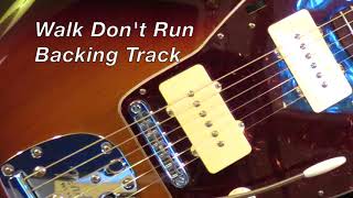 Guitar Backing Track Walk Dont Run The Ventures [upl. by Pish]