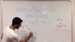 Adding amp Subtracting Logarithms [upl. by Myrna]