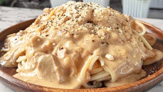 CREAMY TUNA PASTA PINOYSTYLE TUNA CARBONARA [upl. by Connie]